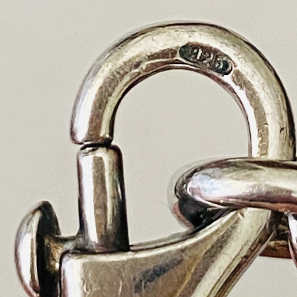 COACH 925 Sterling Silver and Leather Bracelet 7.5" - Picture 5 of 16